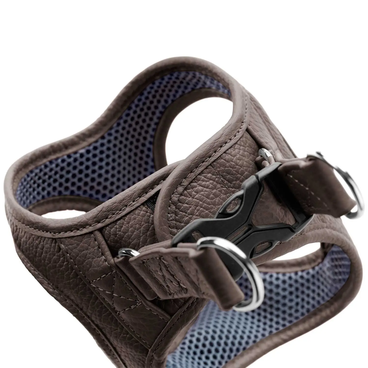Hunter Hilo læder hundesele XS brun hals 33-37 cm - let og blød pasform